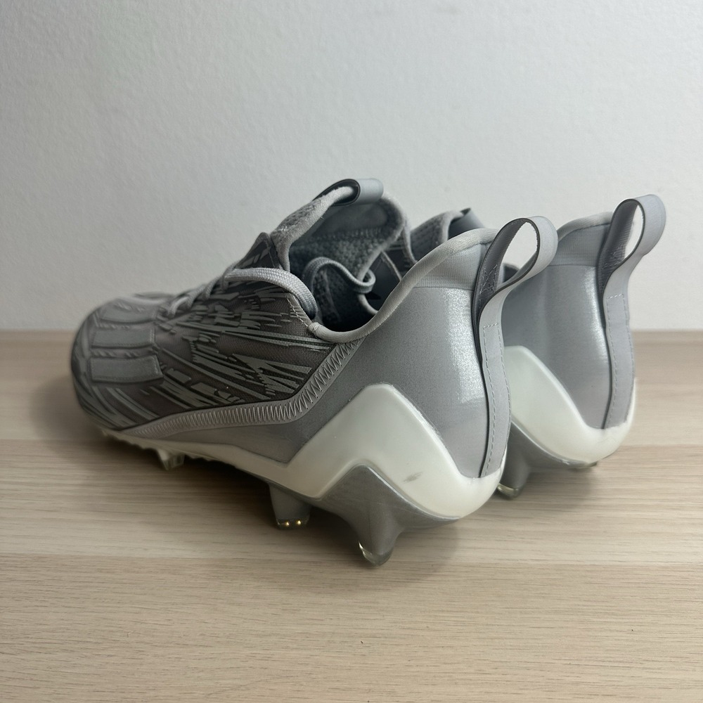 Adidas Adizero Silver Metallic Grey Mens Football Cleats GX5414 Size 12.5 - Picture 3 of 6